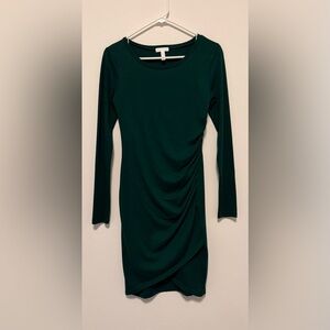 Leith Dark Teal Long Sleeve Dress